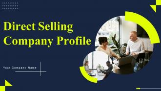 Direct Selling Company Profile Powerpoint Presentation Slides CP CD V