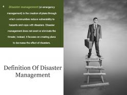 Disaster management process and signifiance powerpoint presentation slides