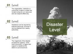 Disaster management process and signifiance powerpoint presentation slides