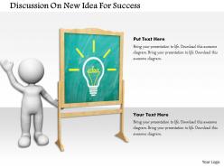 Discussion On New Idea For Success Ppt Graphics Icons