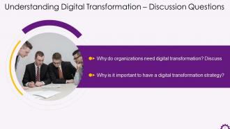 Discussion Questions On Digital Transformation Training Ppt