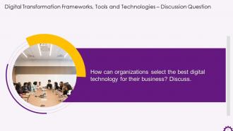 Discussion Questions On Digital Transformation Training Ppt