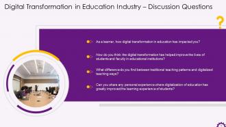 Discussion Questions On Digital Transformation Training Ppt