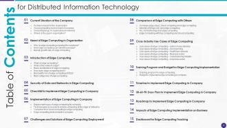 Distributed Information Technology Powerpoint Presentation Slides