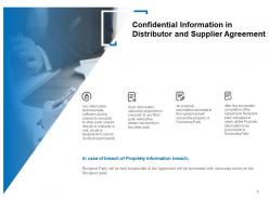 Distributor and supplier agreement proposal powerpoint presentation slides