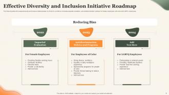 Diversity And Inclusion Roadmap Powerpoint Ppt Template Bundles