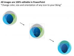 Do three staged venn diagram for vision representation powerpoint template