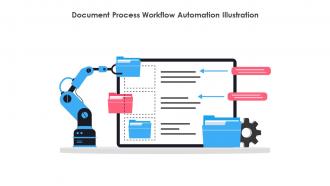 Document Process Workflow Automation Illustration