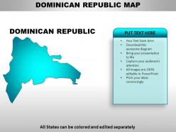 Dominican republic country powerpoint maps