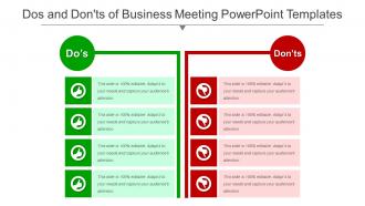 Dos and donts of business meeting powerpoint templates