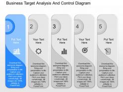 Download business target analysis and control diagram powerpoint template