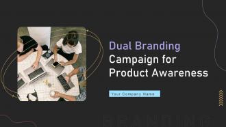 Dual Branding Campaign For Product Awareness Branding CD