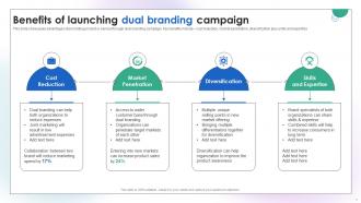 Dual Branding Campaign To Increase Product Sales Branding CD V