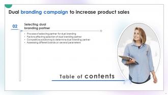 Dual Branding Campaign To Increase Product Sales Branding CD V