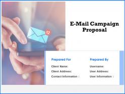 E mail campaign proposal powerpoint presentation slides