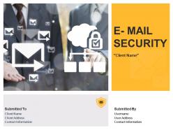 E Mail Security Proposal Powerpoint Presentation Slides