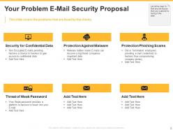 E Mail Security Proposal Powerpoint Presentation Slides