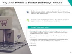 Ecommerce business web design proposal powerpoint presentation slides