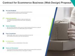 Ecommerce business web design proposal powerpoint presentation slides