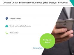 Ecommerce business web design proposal powerpoint presentation slides