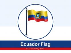 Ecuador Flag Individual Fingerprint Political Government National