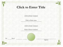 Education award diploma certificate template of accomplishment completion powerpoint adults kids