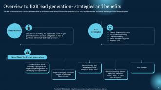 Effective B2B Lead Generation Techniques Powerpoint Presentation Slides Aesthatic Images