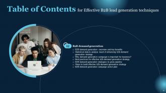 Effective B2B Lead Generation Techniques Powerpoint Presentation Slides Idea Best