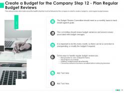 Effective budget system to recognize fiscal planning and co ordinate departmental operations complete deck