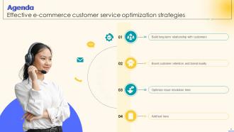 Effective Ecommerce Customer Service Optimization Strategies Powerpoint Presentation Slides Aesthatic Captivating