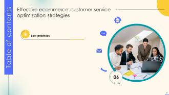 Effective Ecommerce Customer Service Optimization Strategies Powerpoint Presentation Slides Visual Aesthatic