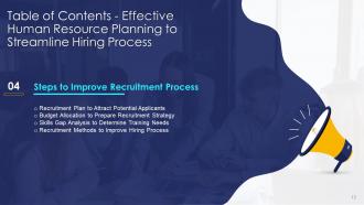 Effective Human Resource Planning To Streamline Hiring Process Complete Deck