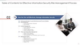 Effective information security risk management process powerpoint presentation slides