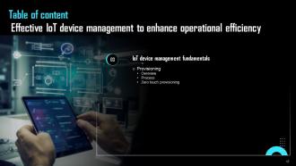 Effective IoT Device Management To Enhance Operational Efficiency Powerpoint Presentation Slides IoT CD Compatible Professional