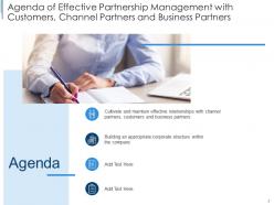 Effective partnership management with customers channel partners and business partners complete deck