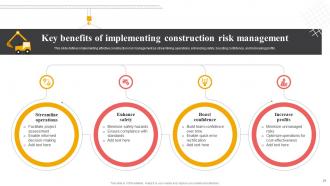 Effective Risk Management In Construction Projects Risk CD Slides Images