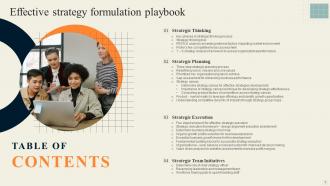 Effective Strategy Formulation Playbook Powerpoint Presentation Slides