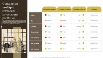 Effective Ways Of Wealth Management Comparing Multiple Corporate Investment Portfolios