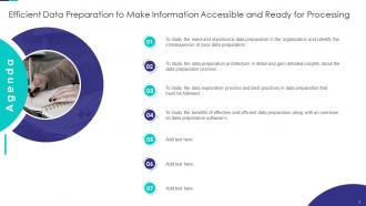 Efficient Data Preparation To Make Information Accessible And Ready For Processing Complete Deck