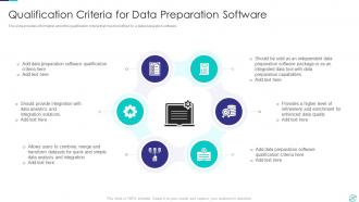 Efficient Data Preparation To Make Information Accessible And Ready For Processing Complete Deck