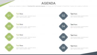 Eight staged marketing agenda diagram powerpoint slide