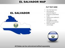 El salvador country powerpoint maps