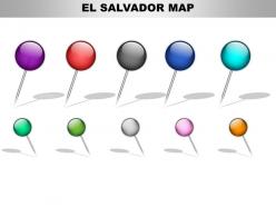 El salvador country powerpoint maps