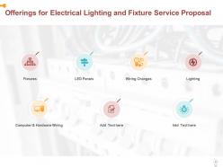 Electrical Lighting And Fixture Service Proposal Powerpoint Presentation Slides