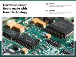 Electronic circuit board made with nano technology