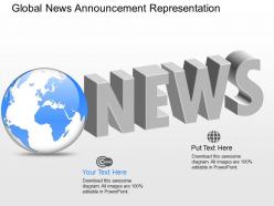 Em global news announcement representation powerpoint template