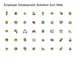 Employee development solutions icon slide ppt powerpoint presentation file deck