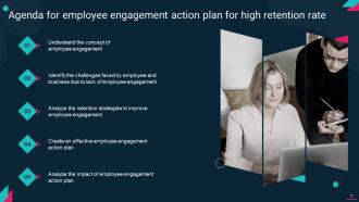 Employee Engagement Action Plan For High Retention Rate Powerpoint Presentation Slides