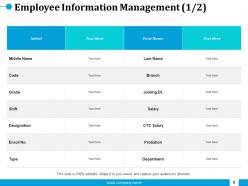 Employees Salary Management Powerpoint Presentation Slides