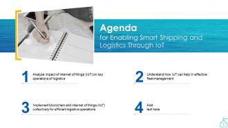 Enabling Smart Shipping And Logistics Through Iot Powerpoint Presentation Slides